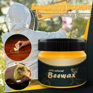 Wood Seasoning Beewax Natural Beeswax Seasoner Care Solution for Wooden Furniture Floor Polish Clean