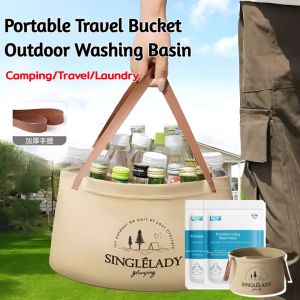 Disposable Foldable Basin Portable Travel Bucket Tourism Laundry Bag Foot Bath Bucket Outdoor Washing Basin