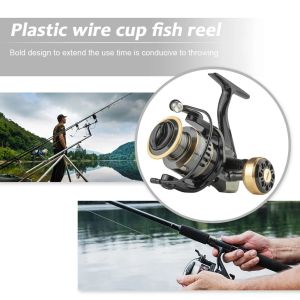 VTTO Fishing Reel HE1000-7000 Max Drag 10kg Spare Metal Spool Spinning Reel Fishing Reel Wheels