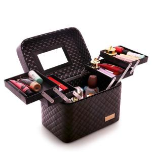 Korea Style Travel Makeup Bag Cosmetic Bag Visible Makeup Organizer Makeup Case for Travel Accessories for Women