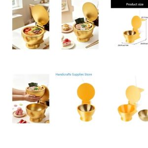 Kirilgu Fun Metal linguine Bowl And Beverage Cup For Kitchen Use 3H4K8