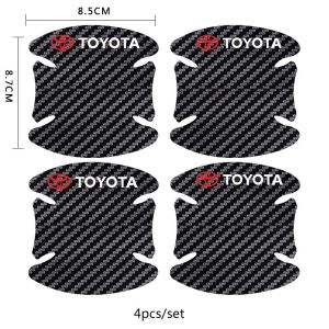 Carbon Fiber Car Door Handle Film Anti Scratch Sticker for Toyota Exterior Protection