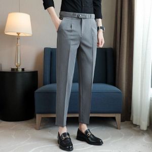Quần âu nam lưng cao GOZIN.STORE hàn quốc cao cấp quần tây công sở nam lưng cao chỉnh dáng ống côn đẹp big size -33