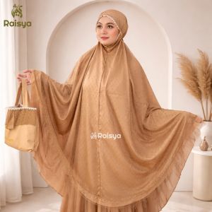 RAISYAFASHION15 - Mukena Dewasa Exclusive Katun Premium Brukat Mewah Soraya Series