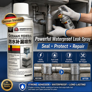 German Imported High Pressure Waterproof Sealant Spray Auto Home Roof Leak Repair Rubber Sealant Strong Adhesive Sealant Coating