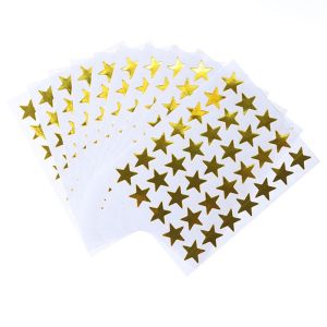NCB11 Diary Decoration Stationery Five-Pointed Star Paper Stick Label Scrapbooking Love Decorative Stickers Award Stickers Childrens Stickers Teacher Praise Stickers