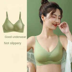 REEBO Close-fitting Wireless Deep V Bra Seamless Shockproof Brassiere for Women Soft Adjustable Push Up Underwear Girls