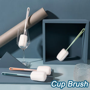 Cup Brush Cup Clean Long Handle Milk Bottle Brush No Dead Angle Remove Tea Stain Sponge Small Brush