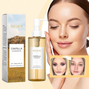 EELHOE Centella Cleansing Oil Facial Makeup Cleansing Oil Makeup Remover Refreshing and Gentle Cleansing Facial Or Lip Eye Makeup Makeup Remover Oil 100ml