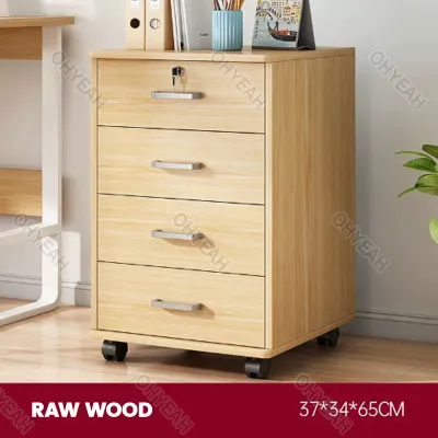 【24 Hour Shipped-Lockable bedside table】Nordic Modern Wooden Bedside Table Nightstand Side Table Storage Cabinet With Drawer bedside table lock