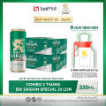 Nồng Độ Cồn 4.9% - Combo 2 Thùng 24 Lon Bia Sài Gòn Special 330ml. 