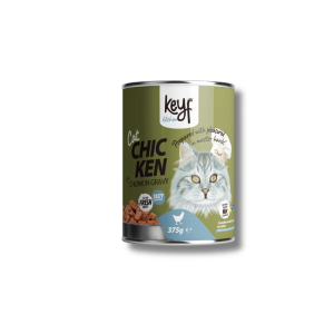 KEYF Cat Food 375g Chunk in Gravy Wet Food for Cats Chicken Beef Salmon Lamb Tuna
