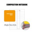 10PCS Writing Composition notebook 80 Leaves A5 grade 1-5 School YARN Waterproof 10Colors notepad. 