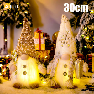 Glowing Gnome Christmas Faceless Doll 30cm Tree Decorations 2026 Night Light Xmas Gift Navidad 2026 New Year Home Decor