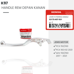 K97 HANDLE REM DEPAN KANAN PUTIH PCX 150 PCX 160 PCX 160 K1Z 2021 ADV 150 ADV 160/ HANDEL/ DEPAN