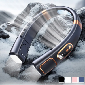 New hanging neck air cooler Hanging neck fan Ice porcelain lazy Usb rechargeable neck fan