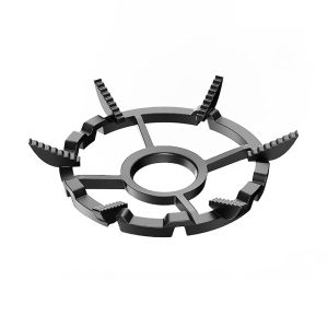 BESTITIT Sắt đúc Giá đỡ bếp gas Chống trơn trượt Đen Giá đỡ bếp nấu Bền bỉ Chắc chắn Hỗ trợ Wok Nấu ăn