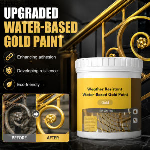 Water Based Gold Paint Shiny Metallic Gold Paint Gold Decorative Glossy Finish Art Craft Painting Supplies