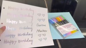 8 color acrylic marker set colored pen highlighter pen set coloring materials set markers color pen