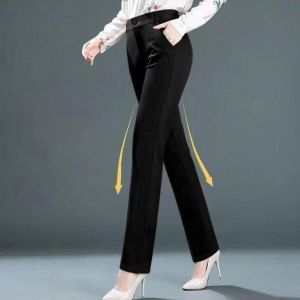 Women Slack Pants Black Haigh Waist Formal for Ladies Work Office Seluar Panjang Kerja Wanita 女生长裤