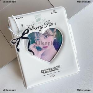 [COD] Millennium Kpop Photocards Binder Sweet Bow Photo Album Mini Photocard Holder 3 Inch Love Heart Picture Storage Case