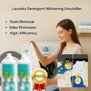Color-Safe Bleach-Free Whitening Laundry Detergent With Emulsifier  High-Efficiency Color-Protect Whitening Emulsifier Laundry Detergent Stain Remover Odor Neutralizer High-Efficiency Hypoallergenic Eco-Friendly Wash Sensitive Skin Safe Detergent