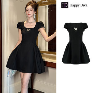 Happy Diva Womens Dresses Black Short Sleeve Mini A-Line Dress Wedding Formal Party Dresses Student Graduation Dresses Casual Dresses 61886
