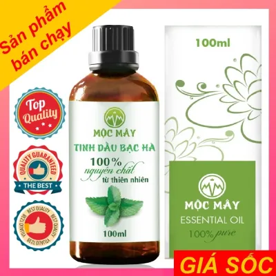 Tinh dầu bạc hà 100ml Mộc Mây nguyên chất từ thiên nhiên xuất khẩu thị trường Nhật xông phòng thơm phòng thư giản đuổi muỗi đuổi chuột