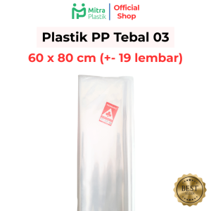 Plastik PP Lebar 60 Tebal 03 60x70 60x80 60x100 Kantong Plastik Bening Transparan