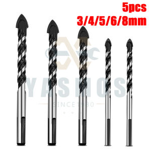 7pcs Multi-Material Tungsten Concrete Drill Bit Set For Porcelain Ceramic TileConcreteBrickGlassWood Plastic Masonry (3mm To 12mm)