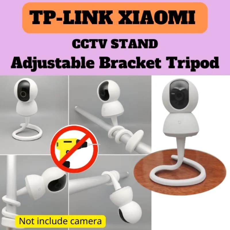 Xiaomi/Tp-link Tapo Camera CCTV Stand Holder Free-Punch Wall Mount