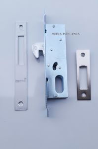 Mesin kunci pintu geser sliding door set komplit silinder oval