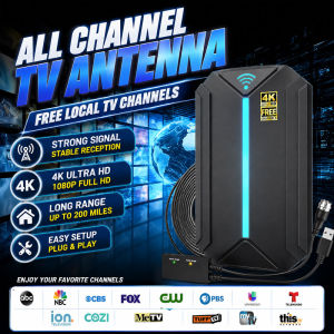 HD Digital Indoor Amplified TV Antenna 300cm Coax Cable Ultra HDTV With Amplifier Quick Response Outdoor Aerial Set