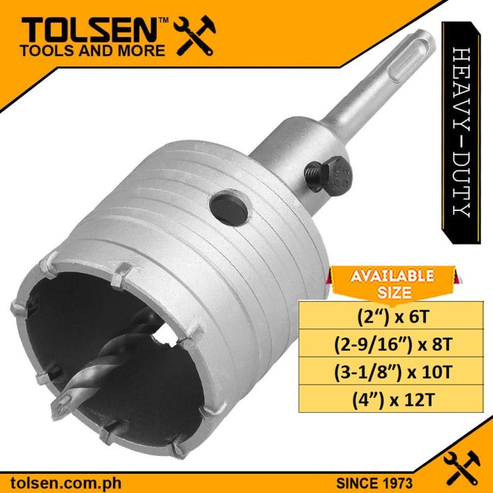 Tolsen Heavy Duty Hole Core Bit (50mm 65mm 80mm 100mm) For