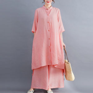 Gaudy - Titan One Set Tunik+Celana Kulot Setelan Wanita Terbaru 2023 Bahan Katun Linen Rami Premium
