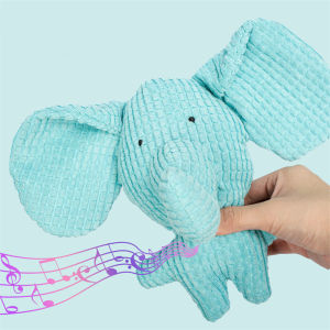 Kakaoppa Pet Toys Dog Plush Toy Animal Shaped Corn Waffle Corduroy Dog Cute Teeth Cleaning Toys Washable Dog Appease Accompany Toys