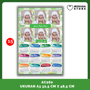 Kalender Dinding 2025 Custom Bisa Pakai Foto Sendiri