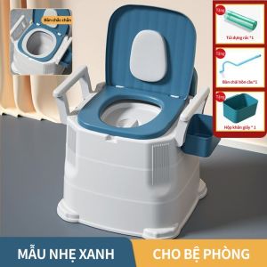 Bồn Vệ Sinh Di Động Cho Người Già Ghế Bô Tháo Rời Dùng Trong Nhà Dễ Vệ Sinh