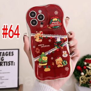 เคสใส Xiaomi Mi 14T 14 13T 13 12 12X 12S 11 Lite POCO M3 X3 NFC Pro Redmi Note 10S 9S 8 8A 7ตุ๊กตา3D น่ารักหมวกต้นคริสต์มาสขนมปังขิงสำหรับผู้ชายขอบสีครีมเป็นลอนคลื่นหมีของขวัญเคสโทรศัพท์นิ่มป้องกันการกระแทกมีรูที่ดีฝาครอบฝาหลัง NY 64