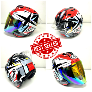 Arai Oriental Helmet Samurai Monzo Doohan Nicky Free spoiler Free Visor Rainbow