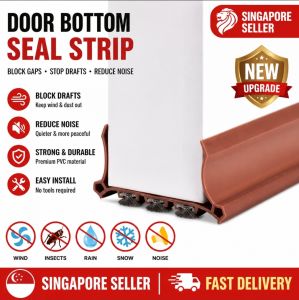 Door Bottom Seal Strip Block Gaps Stop Drafts Reduce Noise Strong & Durable Easy Install