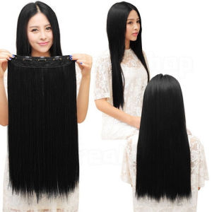 【COD&Spot goods】 4 Colors Long curly Wig Women Clip in Hair Extensions Wig Big Wave Black Brown High Tempreture Synthetic Hair Piece Fashion Girl