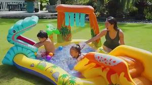 INTEX 57444 / 57135 Dinosaur PlayCenter Children Playground Swimming Pool Slide Kolam Mandi Gelongsor Kolam Renang Budak