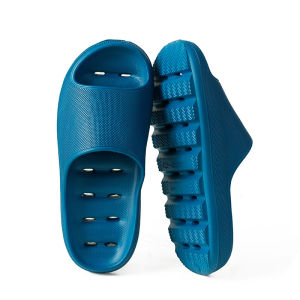 [Free Shipping] Water-Draining Hollow Quick-Dry Thick-Soled Slippers For Men And Women Soft-Soled Non-Slip Odor-Resistant Suitable For Bathroom And Home Use