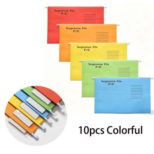 Hanging File Organizer FC Size Document Holder School Hanging File Folder Organizer 10pcs Colorful