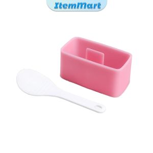ItemMart DIY Sushi Mold Onigiri Mold Box PP Material Kids Rice Mold Square Shape
