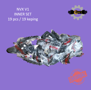 YAMAHA NVX V1 INNER HITAM INNER BLACK COVER (19 pieces set)100% ORIGINAL HLY BG3-F8400-00