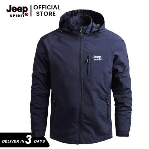 Jeep Spirit Hiking Jacket Windbreaker For Men Outdoor Waterproof Tactical Jackets Rain Coat