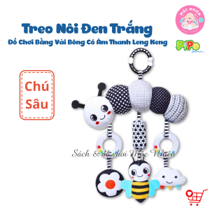 Đồ chơi treo nôi cũi xe đẩy bằng vải bông có âm thanh leng keng cho bé sơ sinh - Pipovietnam