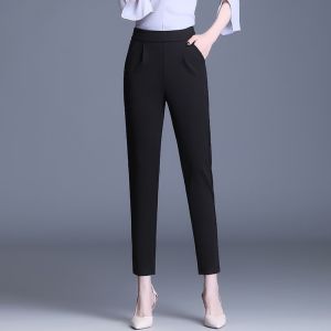 กางเกงใส่ทำงาน มีกระเป๋าข้าง 2 ข้าง รุ่นผ้านิ่ม กางเกงสกินนี่ กางเกงผู้หญิง ขายาว